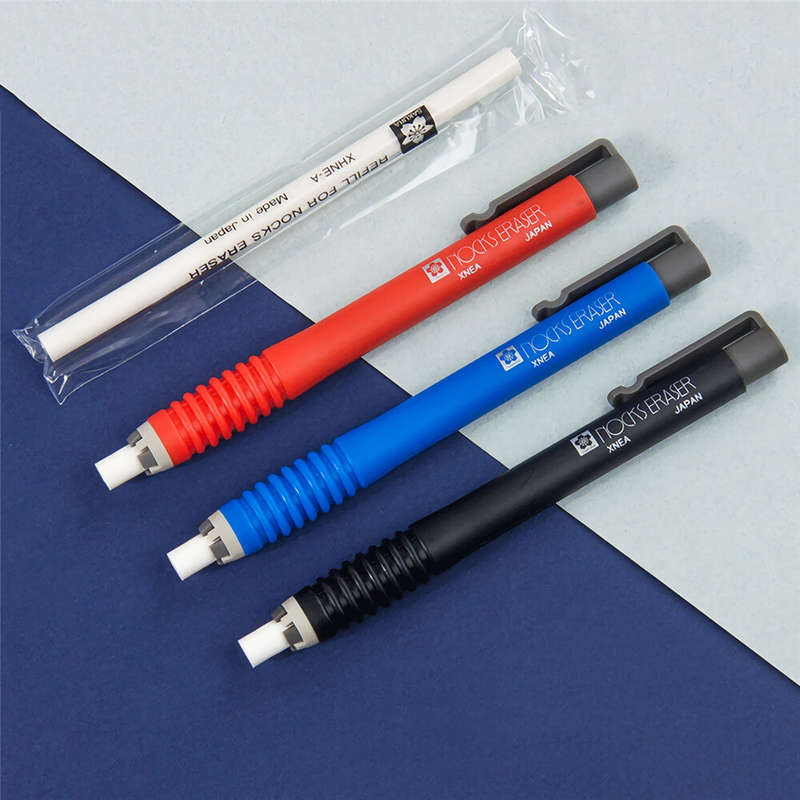Sakura XNEA Press Pen Eraser 83mm Multicolors Drawing Design of Special Stationery for Students Art