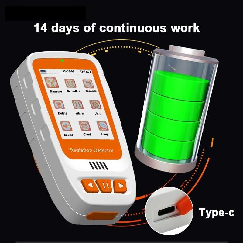 HFS-20 Geiger Counter Nuclear Radiation Tester Radioactive Tester Personal Dosimeter X-ray Beta Gamm