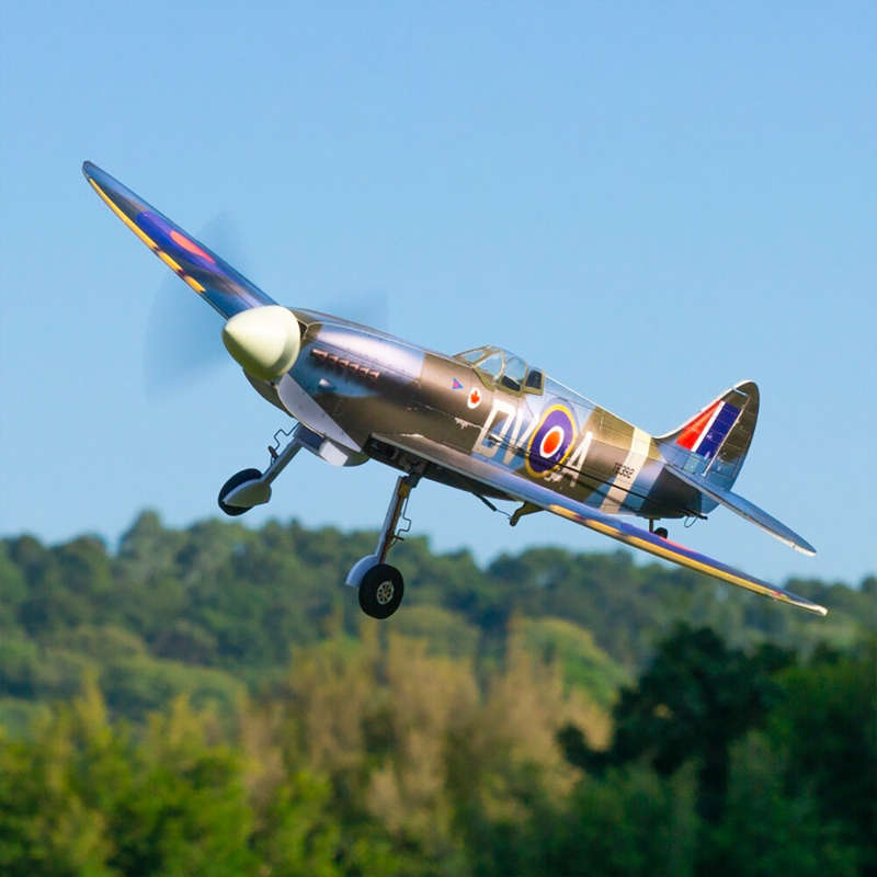 MinimumRC Spitfire MK XVI 400mm Wingspan 5CH Aircraft with Retractable Landing Gear RC Airplane KIT+