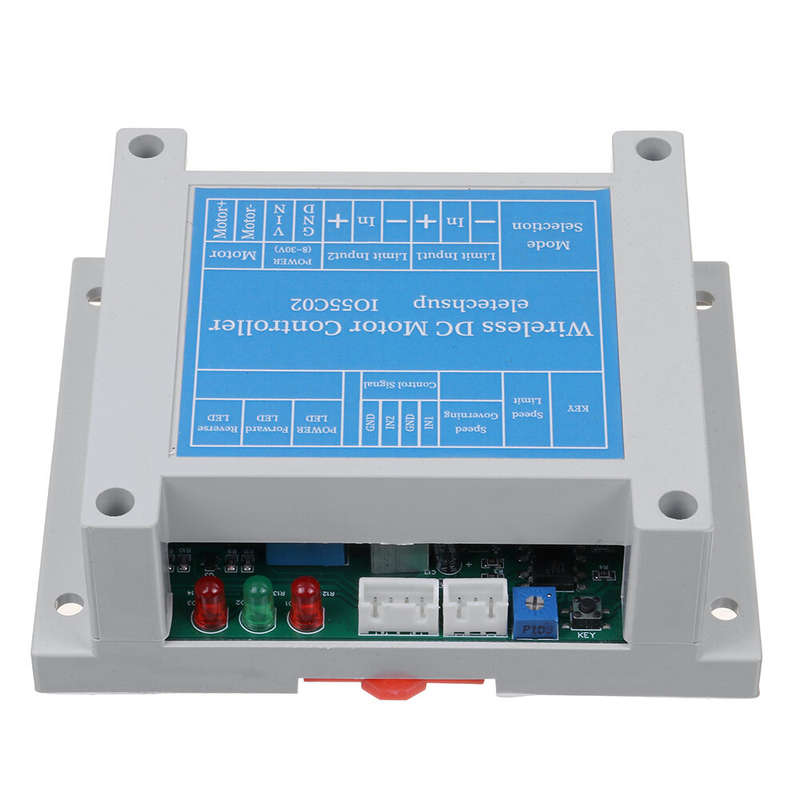 IO55C02 200W 12V 24V DC Motor Drive Module 433M Wireless Remote Control Forward and Reverse Speed Li