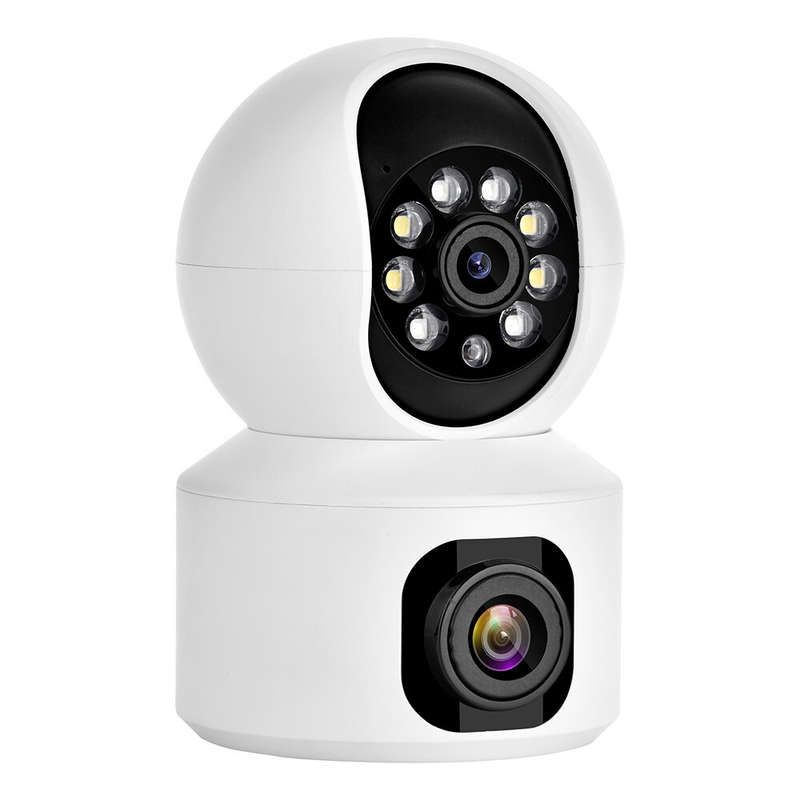 Hiseeu FH3C 2MP+2MP 1080P WiFi Baby Monitor PTZ 4MP Dual Lens Dual Screen Camera Indoor AI Tracking