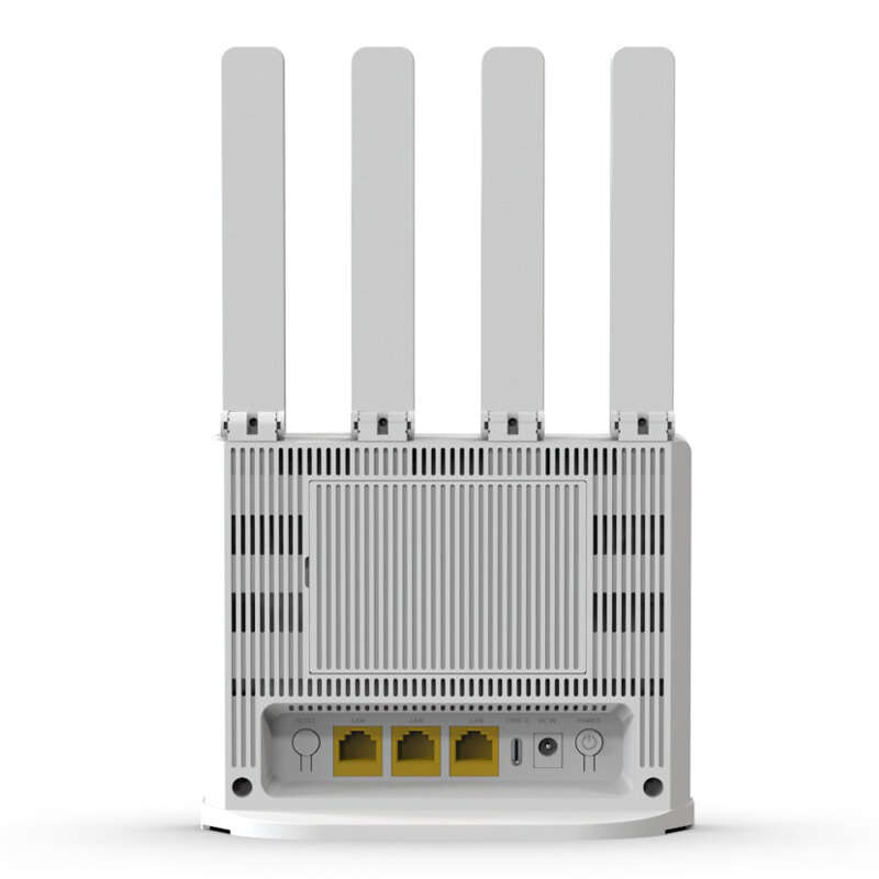 PLERY R605 4G LTE WiFi Router with Nano SIM Card Slot 300Mbps 4 External Antennas Booster 2.4G WiFi6