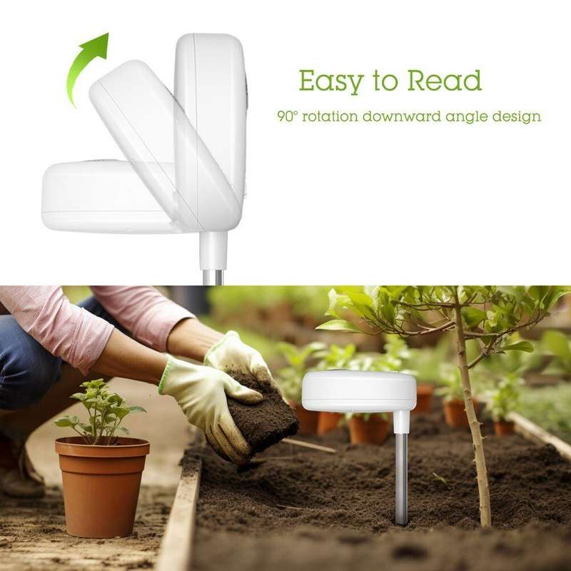 4-in-1 Multifunctional Soil Tester with Light Moisture Nutrient and PH Detection Ideal for Indoor Pl
