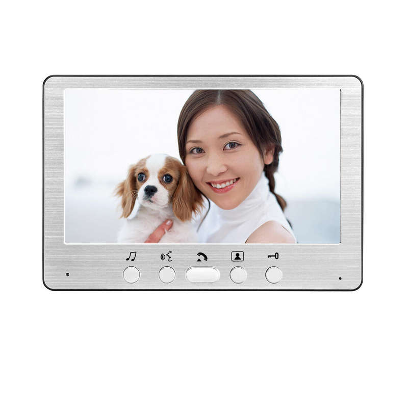 7inch Video Doorbell Camera with Monitor Hands-free Intercom IR Night Vision IP55 Waterproof Built-i