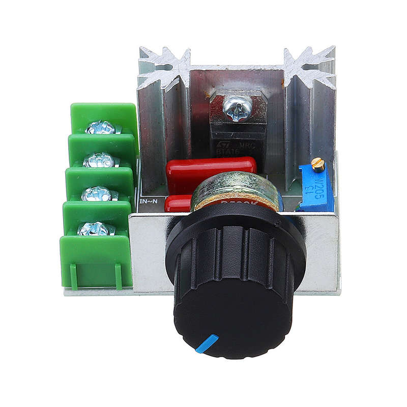 3Pcs 2000W Speed Controller SCR Voltage Regulator Dimming Dimmer Thermostat 220V 90-220V AC Adjustab