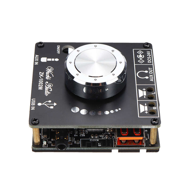 ZK-1002M 100W+100W Bluetooth 5.0 Power Audio Amplifier board Stereo AMP Amplificador Home Theater AU