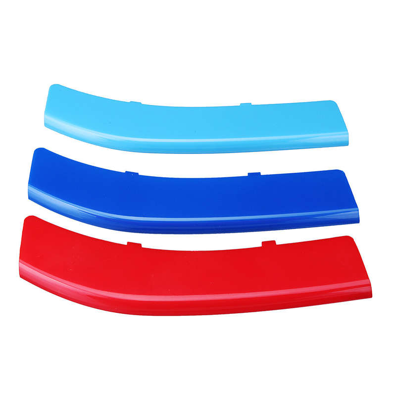 3pcs Front Side Auto grid Grill Grille Cover Clip Car Trim Strip For BMW 5 Series F10 F11 F18 14-17
