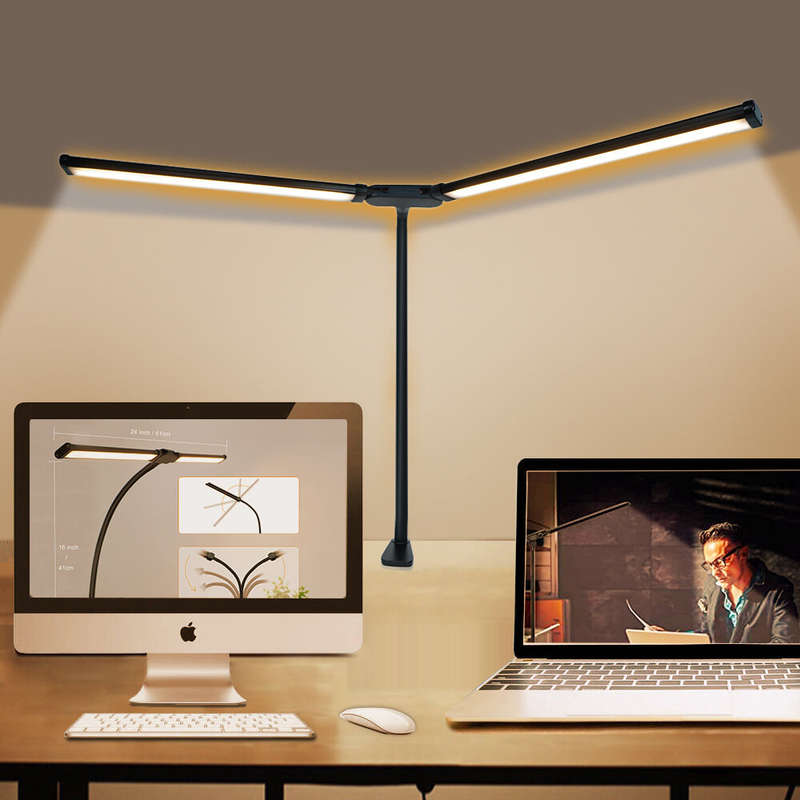 LED Desk Lamp 10 Brightness Levels Dimmable 3 Color Temperatures Eye Protection Study Work Reading L