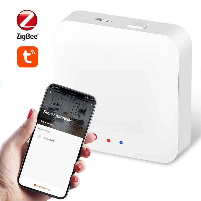Tuya Zigbee3.0 Bridge Smart Gateway Hub Remote Control Zigbe Devices Via Smart Life APP Works with A