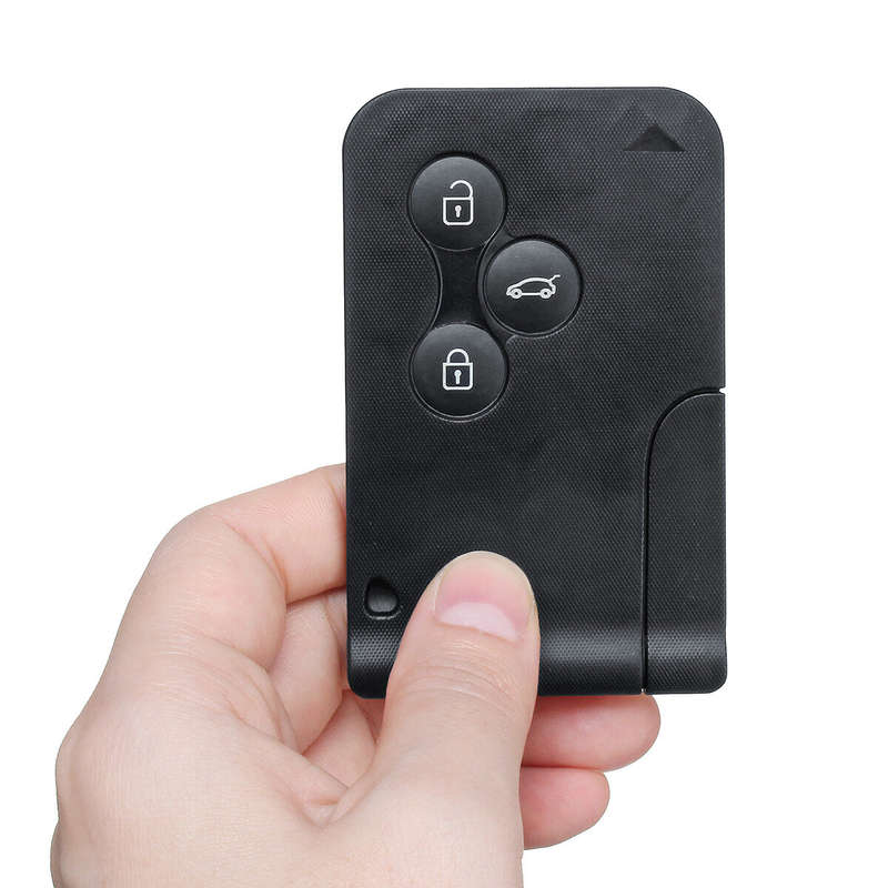 Car Remote Card Smart Key Shell Case Cover For Renault Megane Scenic Clio 3BTN