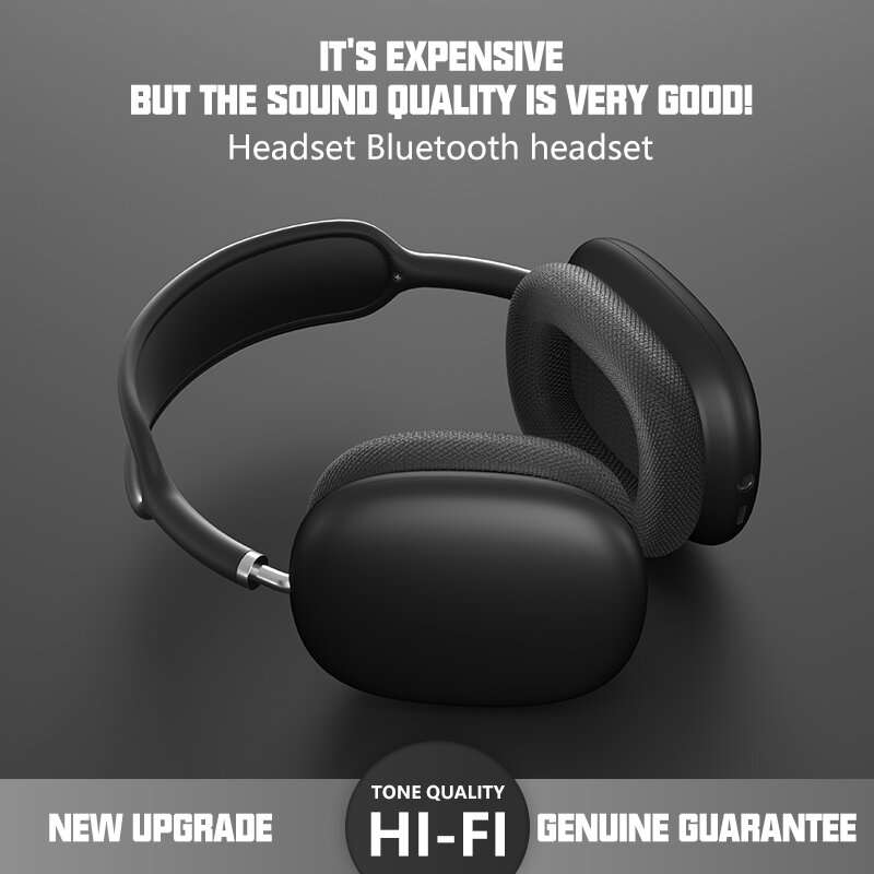 P9 Wireless bluetooth 5.1 Headphones HiFi Stereo Deep Bass Telescopic Metal Arm Gaming Headphones wi