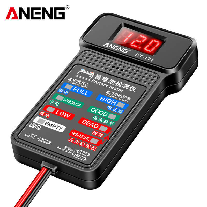 ANENG BT-171 Battery Tester 12V LCD Digital Auto Battery Analyzer Charging Cranking System Tester Ca