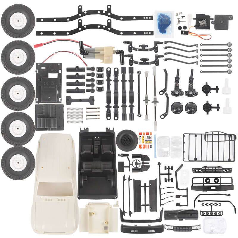 WPL CB05S-1 LC80 1/16 4WD OFF Road RC Car Kit Vehicle Models With Roof Rack