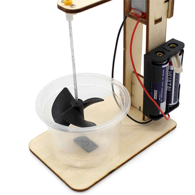 Wooden Mixer No. 1 Model Assembly Kit DIY Children's Science Experiment Education Toy Student Techno