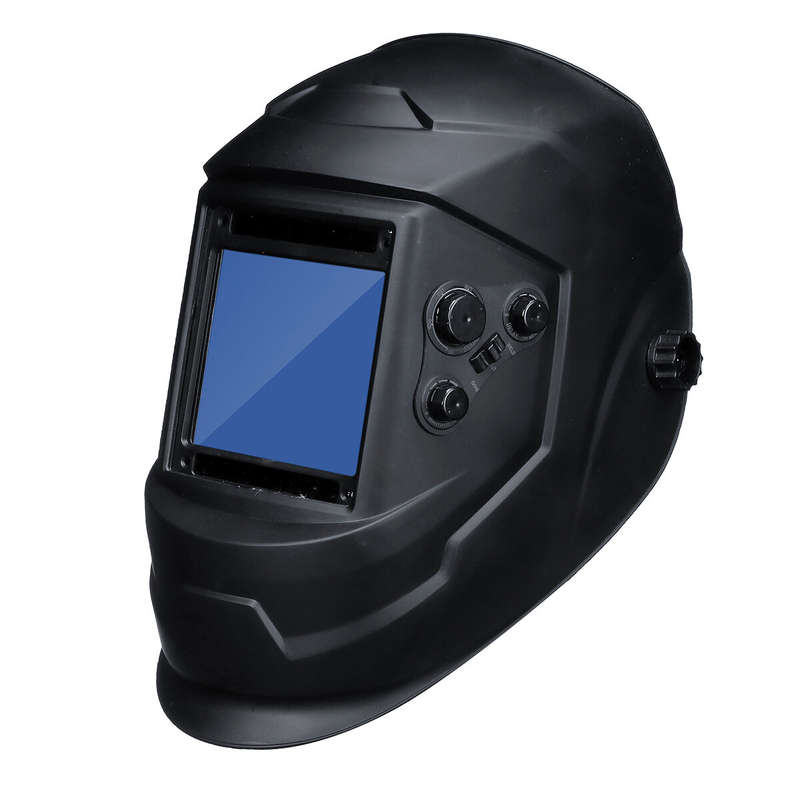 Solar Energy Automatic Dimming Welding Mask Auto Darkening Welding Helmet Big View Area 4 Sensors Ex