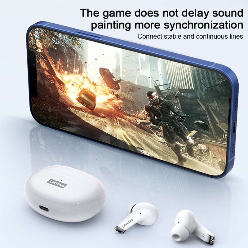 Lenovo LP5 TWS bluetooth 5.0 Headphones ENC Noise Cancellation Low Delay Gaming Earbuds 13mm Dynamic