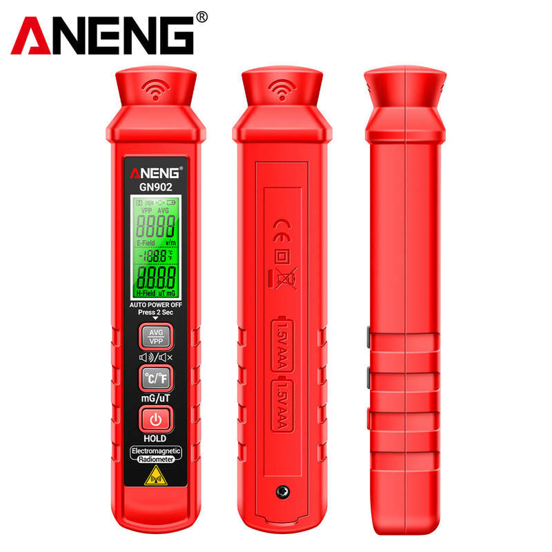 ANENG GN902 Electromagnetic Radiation Tester 3-in-1 Electric Field Magnetic Field Temperature Detect