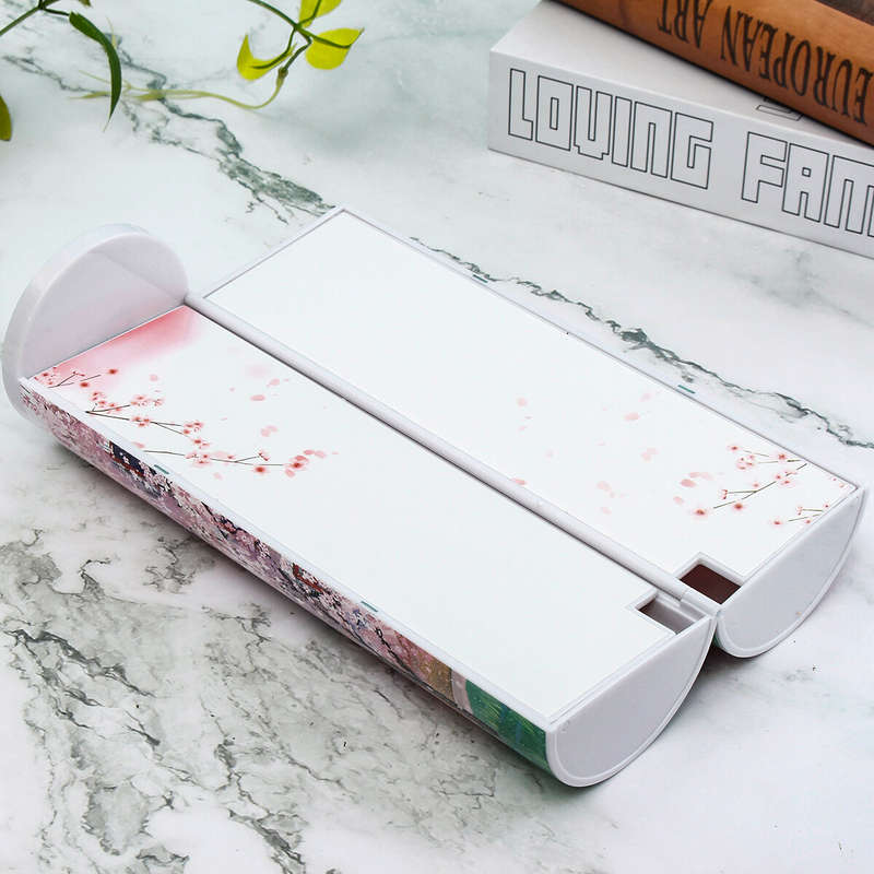 Cartoon Pencil Box Large Capacity Pencil Case Cylindrical Pencil Box Multifunction Stationery Box Sc