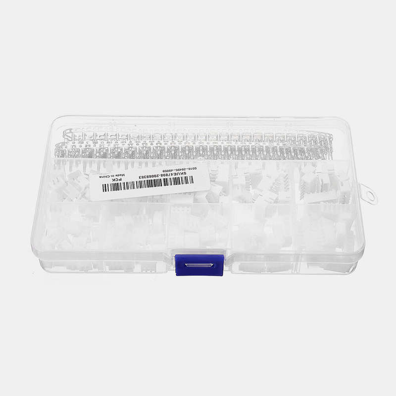 460pcs JST-XH 2.54mm 2/3/4/5/6Pin Connector Male/Female Wire Terminal Block Kit