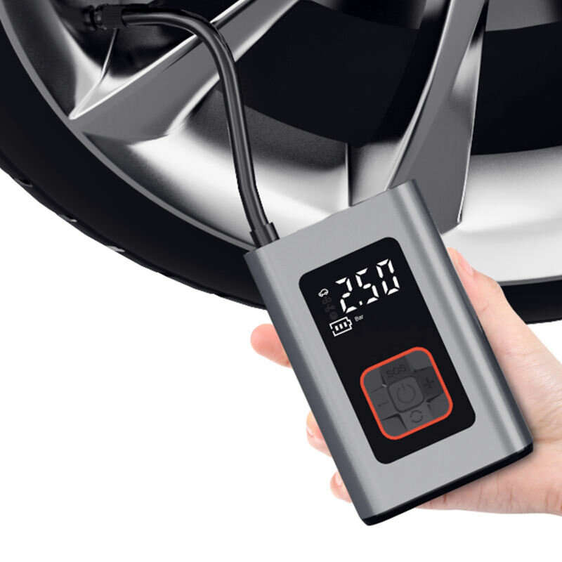 60W Mini Cordless Car Tire Inflator Pump Digital Display High Pressure Air Pump for Motorcycle Bike