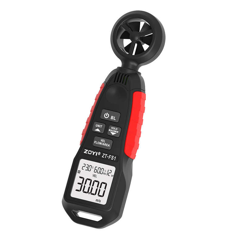 ZOYI ZT-FS1 High Precision Anemometer Wind Speed, Temperature and Humidity Measurement 0.4 - 30.00m/