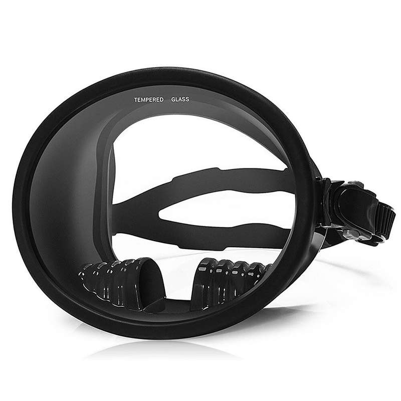 WAVE 180 Wide View Scuba Diving Goggles Big Frame Wateght and -Fog Lens for Vision Underwater Snorke