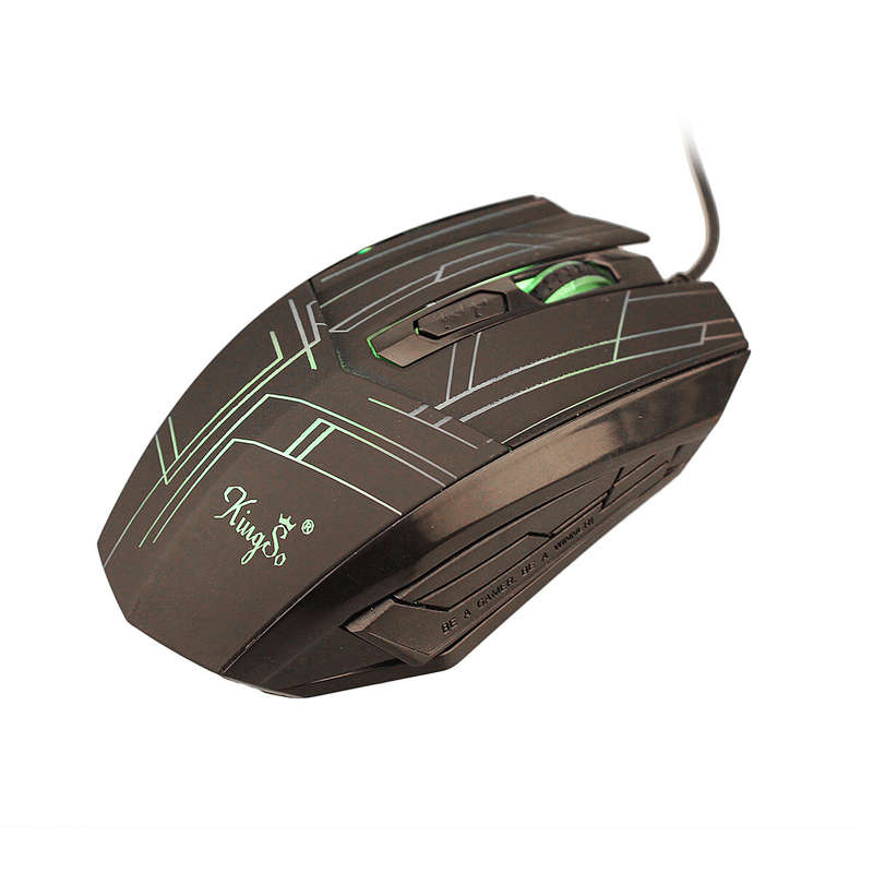 ELEGIANT T5 Wired Gaming Mouse 2400DPI LED Backlight USB Wired Optical Mouse Computer Mice for Home