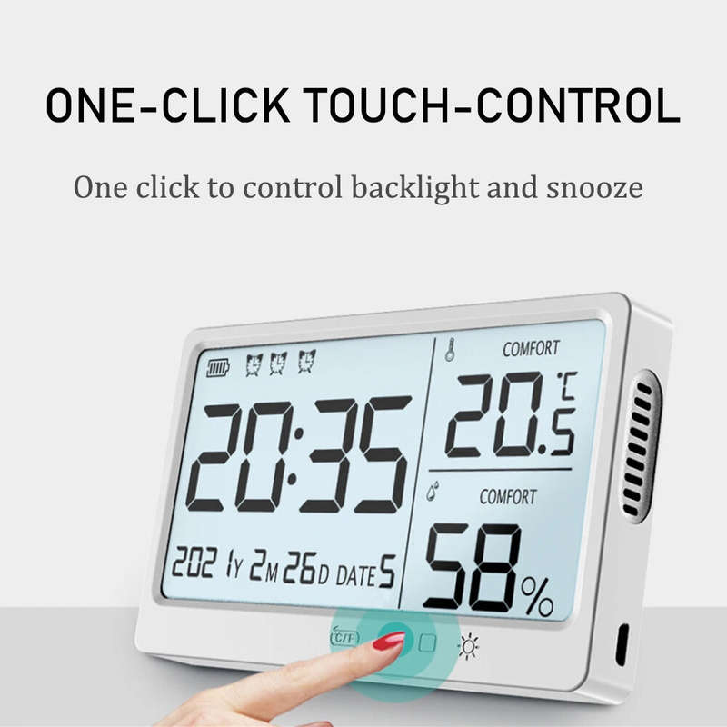 LCD Digital Temperature Humidity Meter -10~50 Measurement Electronic Thermometer Hygrometer LCD Disp