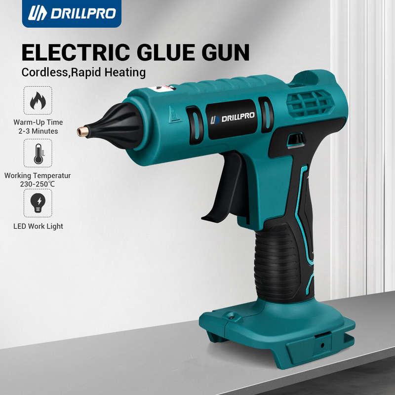 Drillpro Electric Hot Melt Glue Gun with Rapid Heating Intelligent Temperature Control for DIY Craft