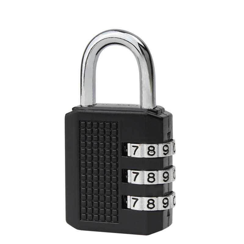 Zinc Alloy Miniature Combination Lock 532510mm Black Secure Luggage Pouch Storage High-Quality Durab
