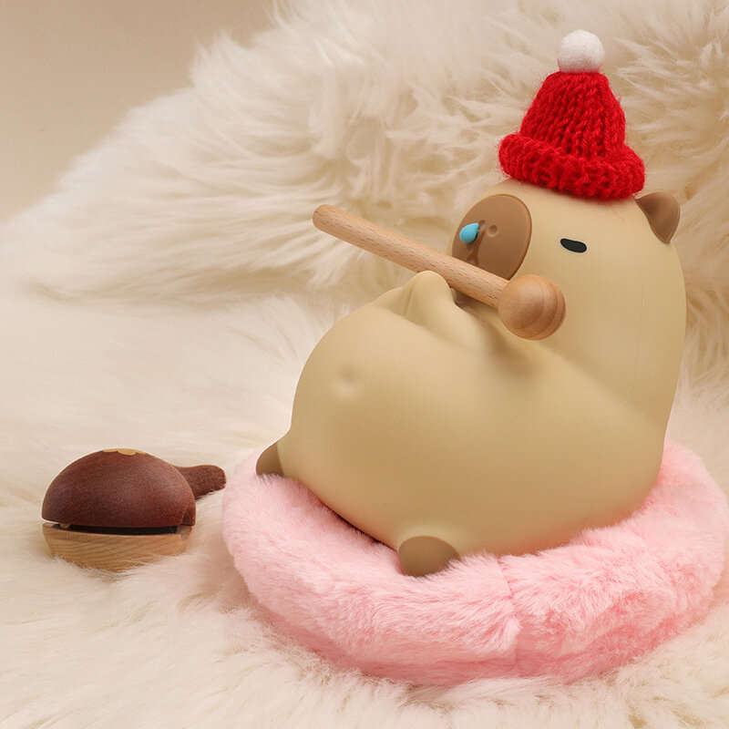 RGB Silicone Cartoon LED Night Light, USB Rechargeable Timing Lamp Room Decoration Cute Light