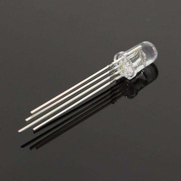 250pcs LED RGB Common Cathode 4-Pin F5 5MM Diode