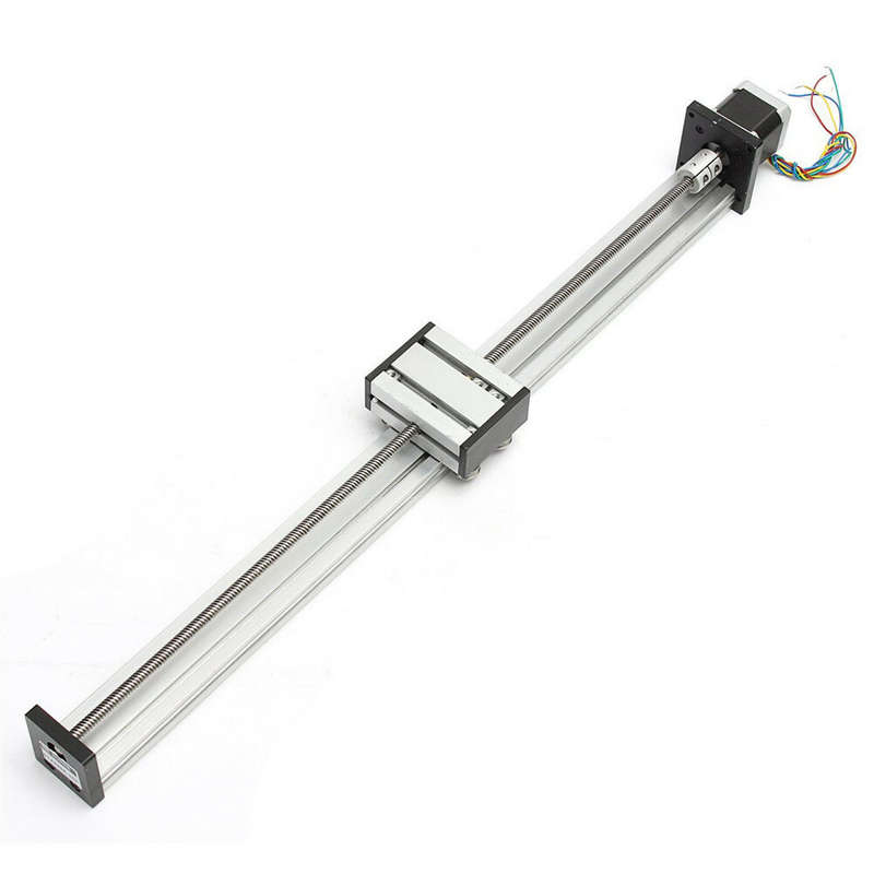 Machifit 100-500mm Stroke Linear Actuator CNC Linear Motion Lead Screw Slide Stage with Stepper Moto