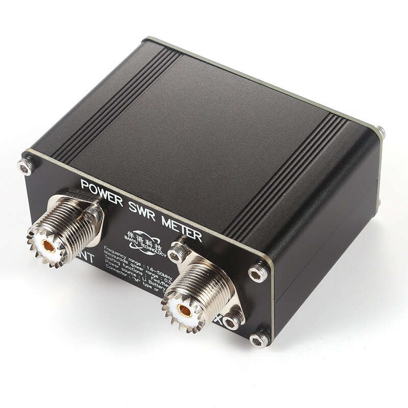 Digital SWR Power Meter 150W 1.6-50MHz USB Type-C High Accuracy Multiple Display Modes Built-in Lith