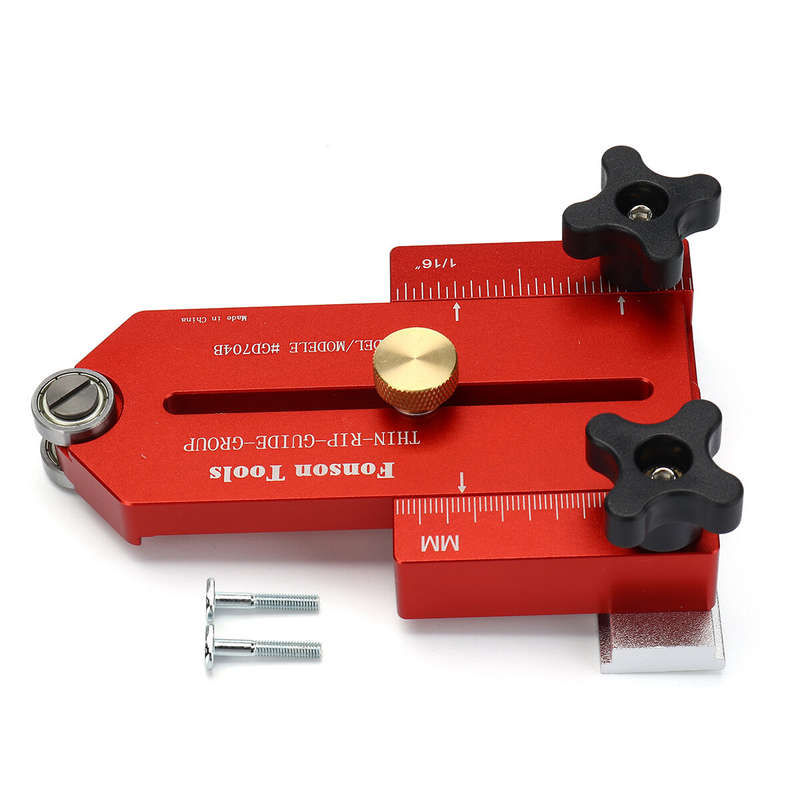 FONSON Upgrade Extended Woodworking Thin Rip Guide Lengthen Table Saw Fast Cutting Limit Fence Workb