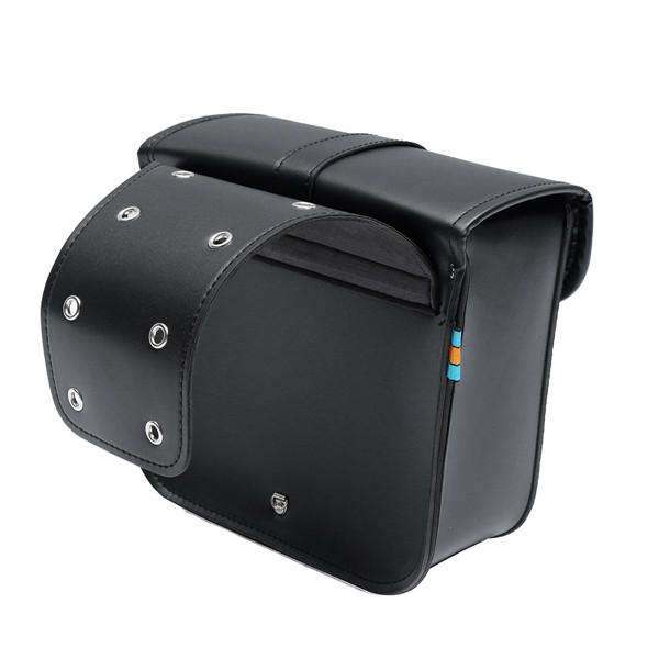 A Pair Motorcycle Saddle Bag Bike Side Storage Fork Tool Pouch
