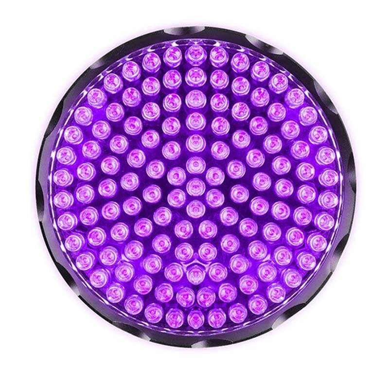 128 LED UV Purple Light Ultraviolet Inspection Torch Portable Lamp Waterproof Multifunctional 395nm