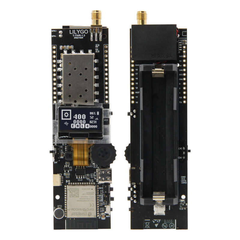 LILYGO T-TWR ESP32-S3 Development Board Walkie-Talkie Module UHF 400~480MHz VHF134~174MHz 350 320~40