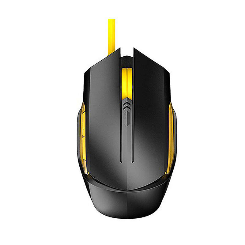 James Donkey 112W Wired USB Mouse 800-3200DPI Ergonomics Monochromatic Light Unwound Cable Sweatproo