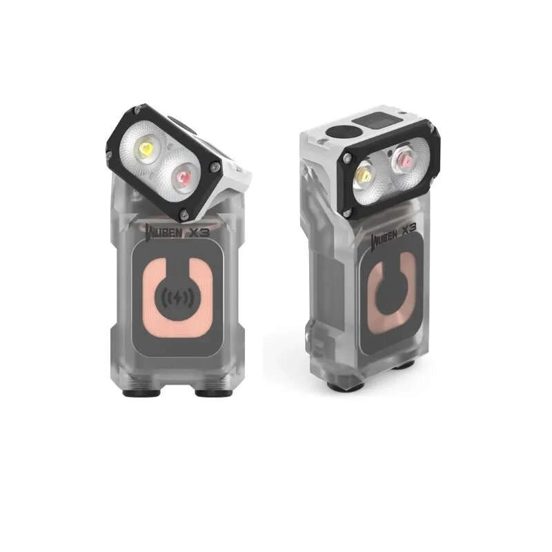 WUBEN X3 Owl 700LM Mini LED Keychain Flashlight 180 Rotating Head Best EDC Flashlight Wireless Charg
