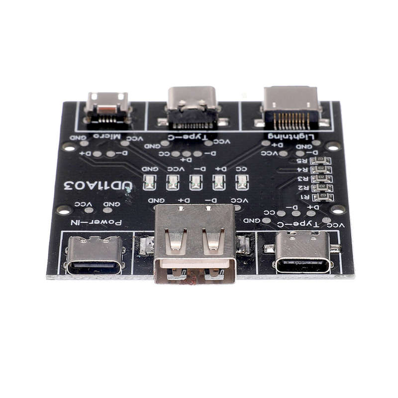 Multifunction USB Cable Tester USB A to Type-c Micro Lighting Short Circuit On-Off Data Cable Test T