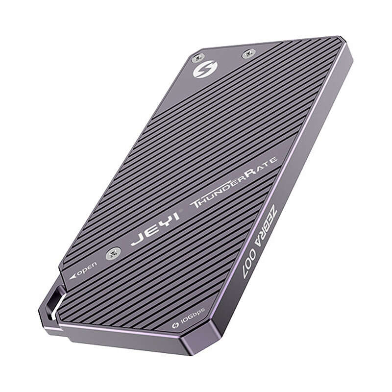 JEYI 007 Dual Protocol SSD Enclosure M.2 NVME/SATA 10Gbps Portable Hard Drive Enclosure for 2280 Har