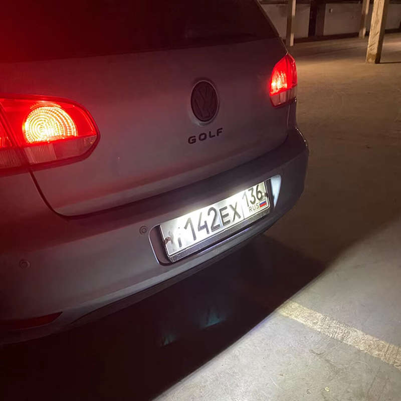 2PCS 12V LED License Plate Lights White Light 1K8943021 3D0943021A 3C5943021 1J6943021B for Volkswag