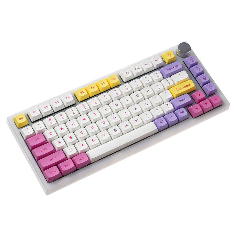 136 Keys Ice Cream Keycap Set PBT Sublimation XDA Profile English/Japanese Custom Keycaps for Mechan