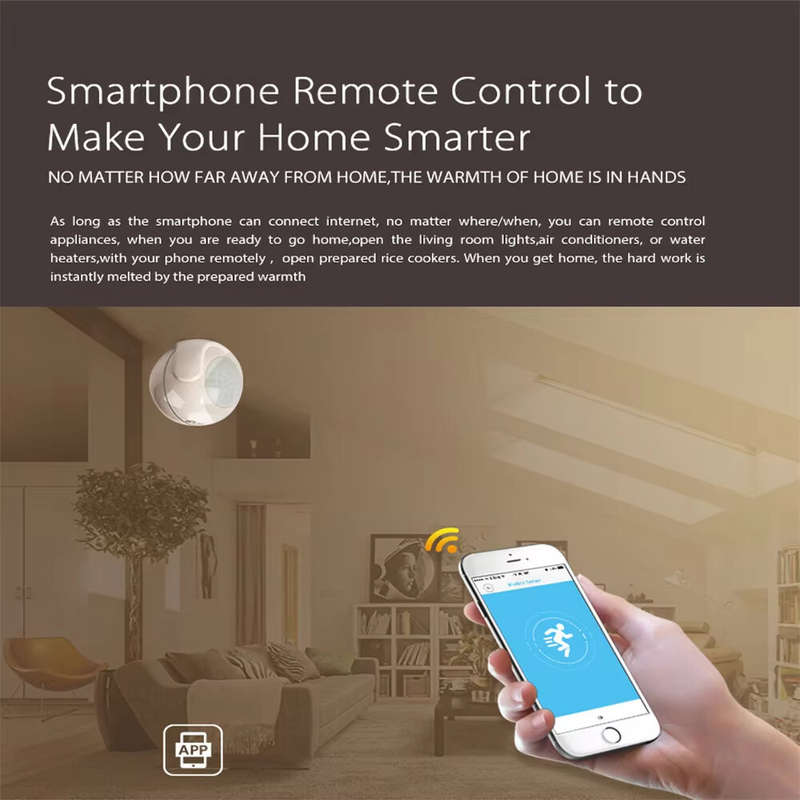 Tuya Smart Wifi PIR Motion Sensor Alarm Passive Infrared Detector for Home Automation Alarm System W