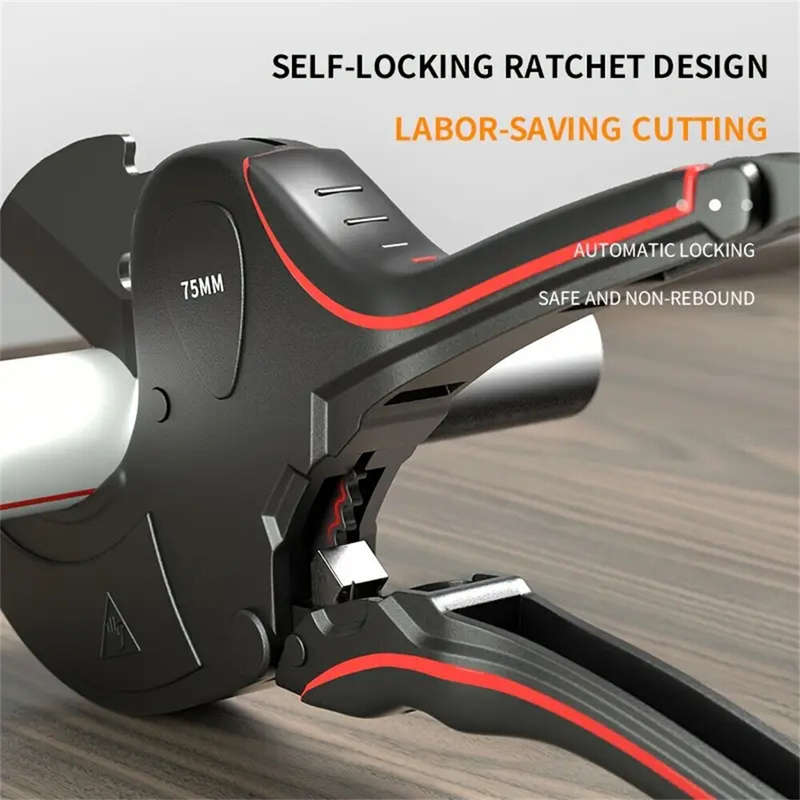 1PCS 75MM High-Speed Steel Industrial Pipe Cutter Scissors for Versatile Material Cutting PP PVC ABS