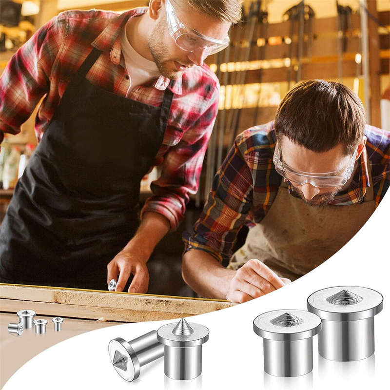 Alloy Steel Dowel and Tenon Center Transfer Plugs 20 Pieces 1/4 Inch Silver Durable Easy to Use for