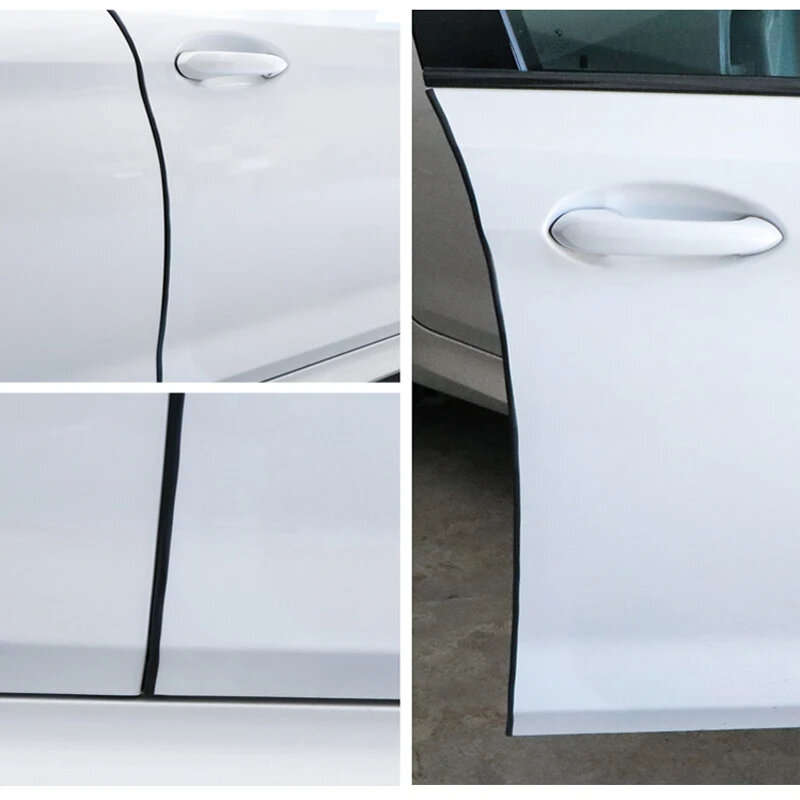 Car Door Edge Guard Strip Car Door Edge Protector 5m Black Universal Anti-Scratch Protective Trim An