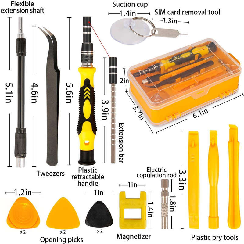 115 in 1 Professional Screwdriver Set Precision Screwdriver Set Multi-function Magnetic Repair Compu