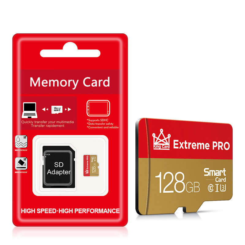 Microdrive 128GB TF Memory Card Class 10 High Speed Micro SD Card Flash Card Smart Card for Phone Ca